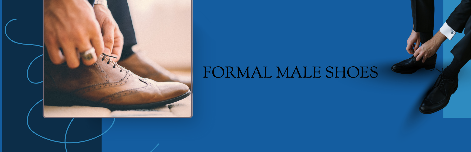 formal male shoes banner